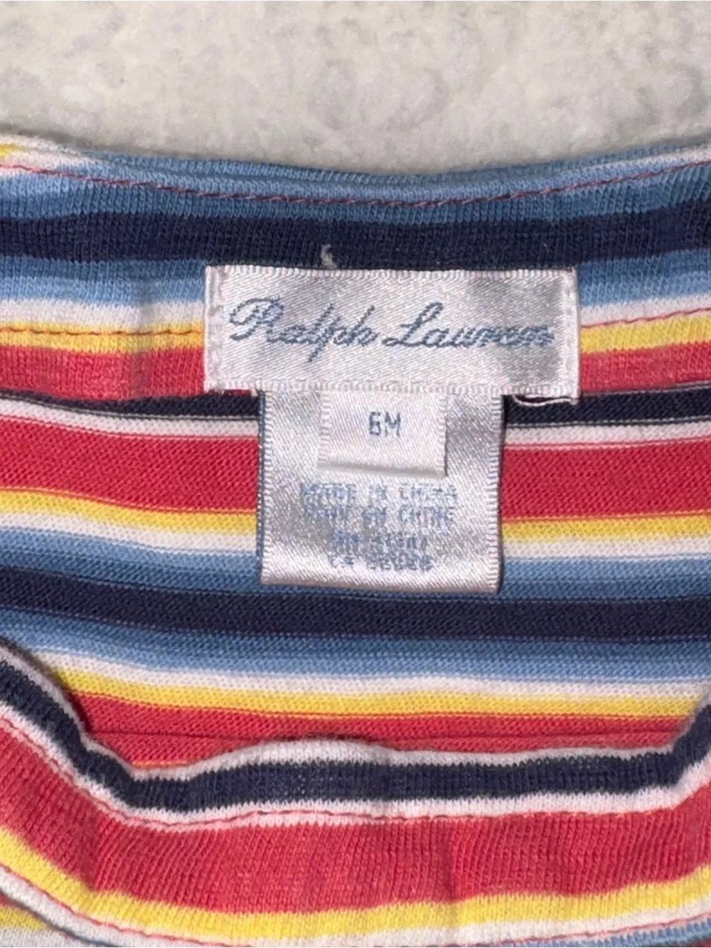 Vintage Ralph Lauren Stripped Baby Shirt